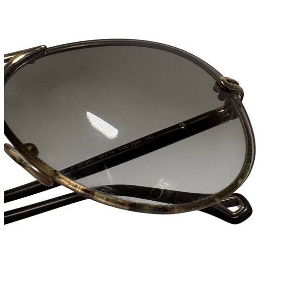 Ermenegildo Zegna Aviator Sunglasses SZ 3207 in Brown/Gold main image 6